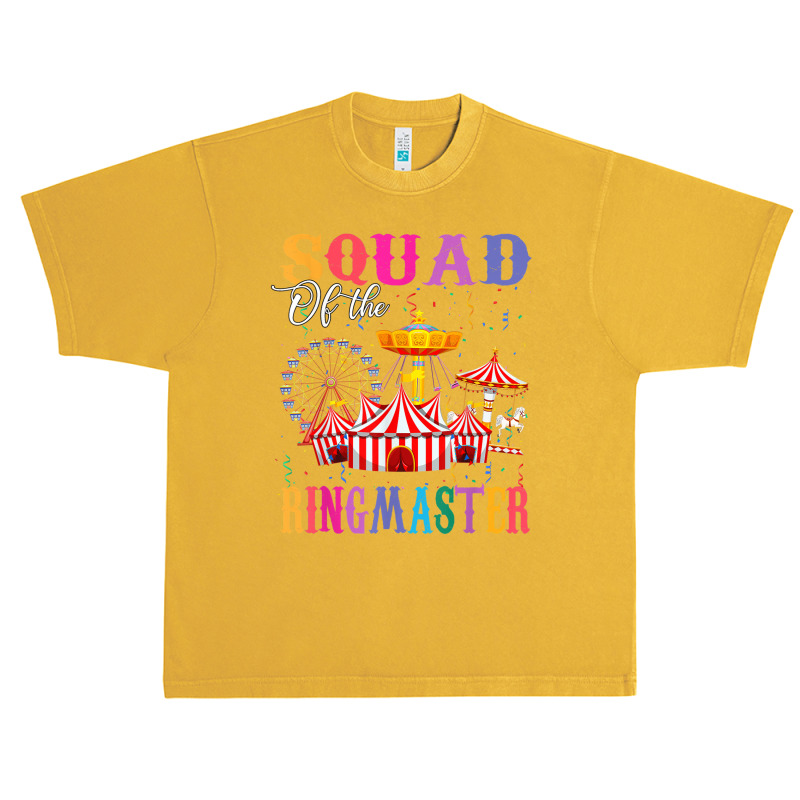 Squad Of The Birthday Ringmaster Kids Circus Birthday Party Urban Heavy T-shirt by LilyWillis | Artistshot