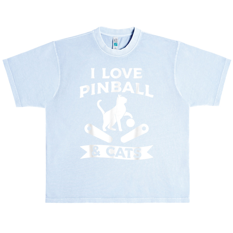 I Love Pinball & Cats Arcade Game Machines T Shirt Urban Heavy T-shirt | Artistshot