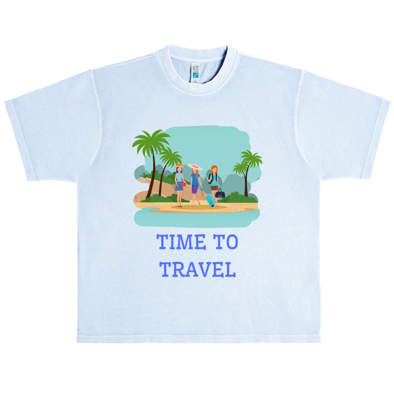 Girls Its Time To Travel Urban Heavy T-shirt by Mathew Rodden | Artistshot