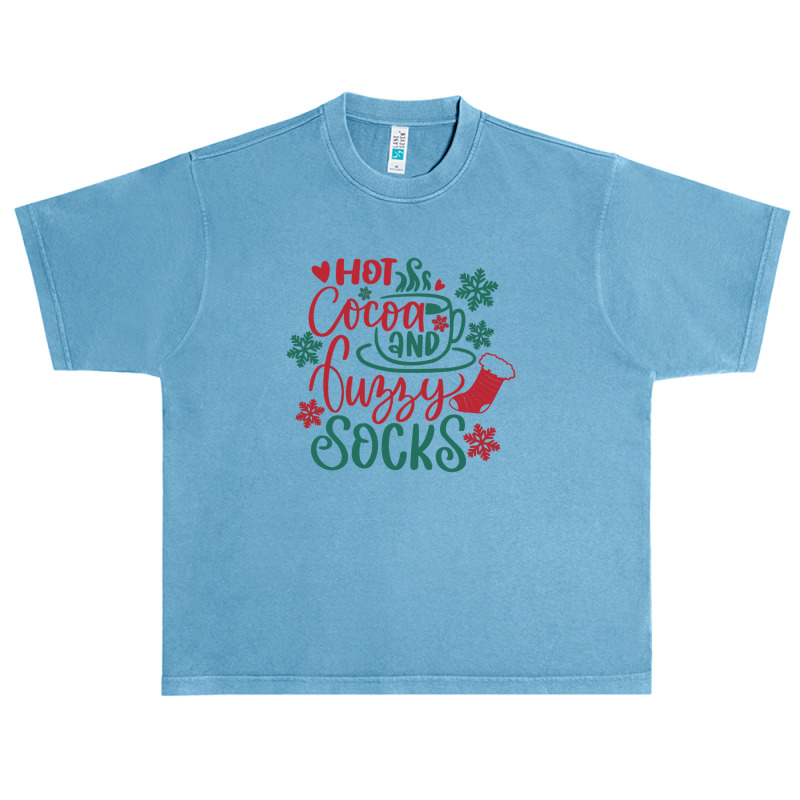 Hot Cocoa And Fuzzy Socks Christmas Urban Heavy T-shirt | Artistshot