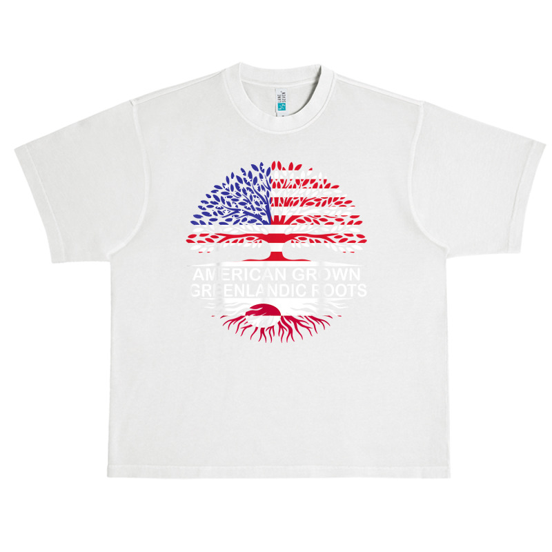 Usa & Greenland Flags Tee American Grown Greenlandic Roots T Shirt Urban Heavy T-shirt | Artistshot