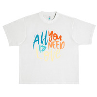 All You Is Need Love Lettering Urban Heavy T-shirt | Artistshot