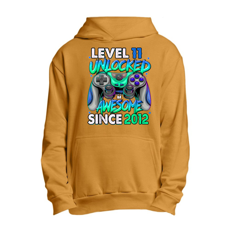 Vintage 11 Year Old Birthday Unlocked Awesome Since 2012 T Shirt Urban Pullover Hoodie | Artistshot