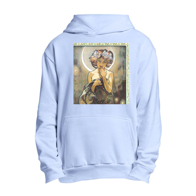 Hd. The Moon And The Stars, (number 1 From Serie Of 4) By Alphonse Muc Urban Pullover Hoodie by cm-arts | Artistshot