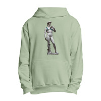 Michelangelo David Leather Harness Sculpture Art Male Statue Torso Urban Pullover Hoodie | Artistshot