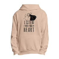 Funny Pocahontas Listen With Your Heart Graphic Urban Pullover Hoodie | Artistshot