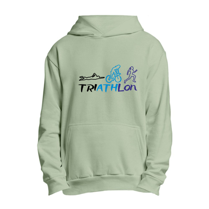 Thriatlon Woman Fitted Urban Pullover Hoodie by cm-arts | Artistshot