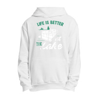 Life Is Better At The Lake  Pontoon Boat Gift Urban Pullover Hoodie | Artistshot