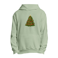 Christmas Lighting Tree Design 1 Urban Pullover Hoodie | Artistshot