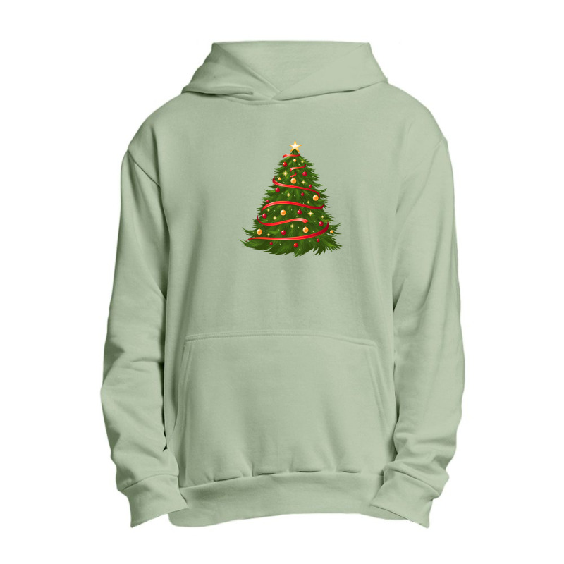 Christmas Lighting Tree Design 1 Urban Pullover Hoodie by AndreaSaizon | Artistshot