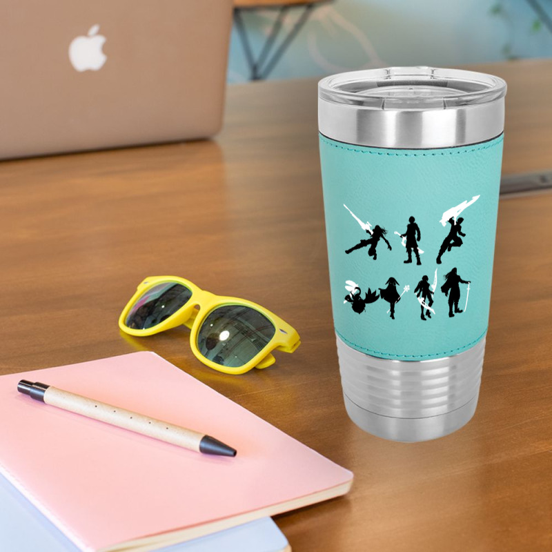 Xenoblade Party Silhouette (ver. 2) Leatherette Tumbler | Artistshot