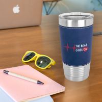 Heart Attack Surgery The Beat Goes On Survivor Rehab Recover Long Slee Leatherette Tumbler | Artistshot