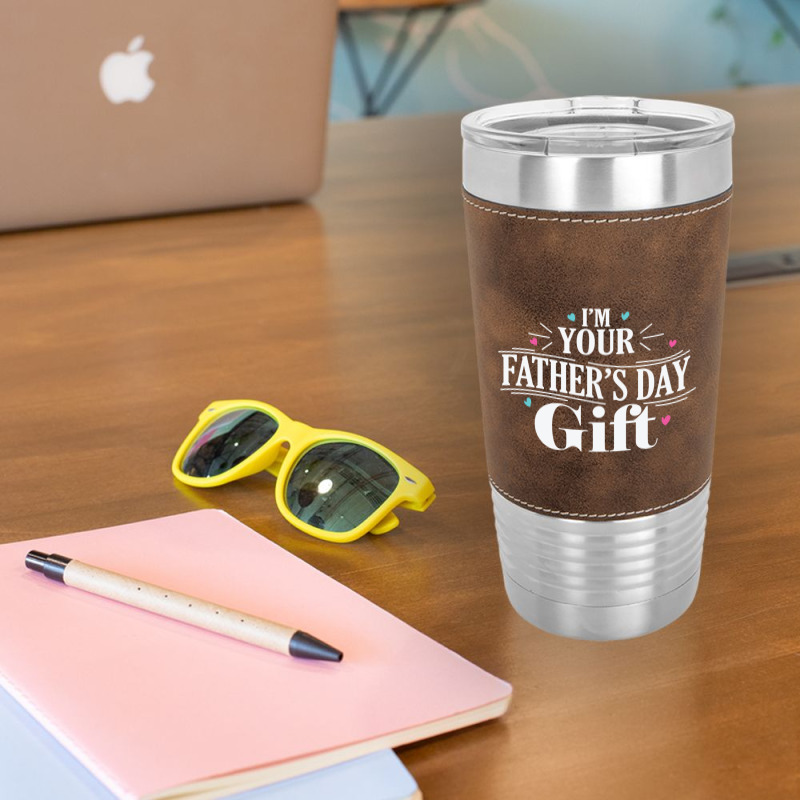 I Am Your Father's Day Papa Father's Day Sweatshirt Leatherette Tumbler | Artistshot