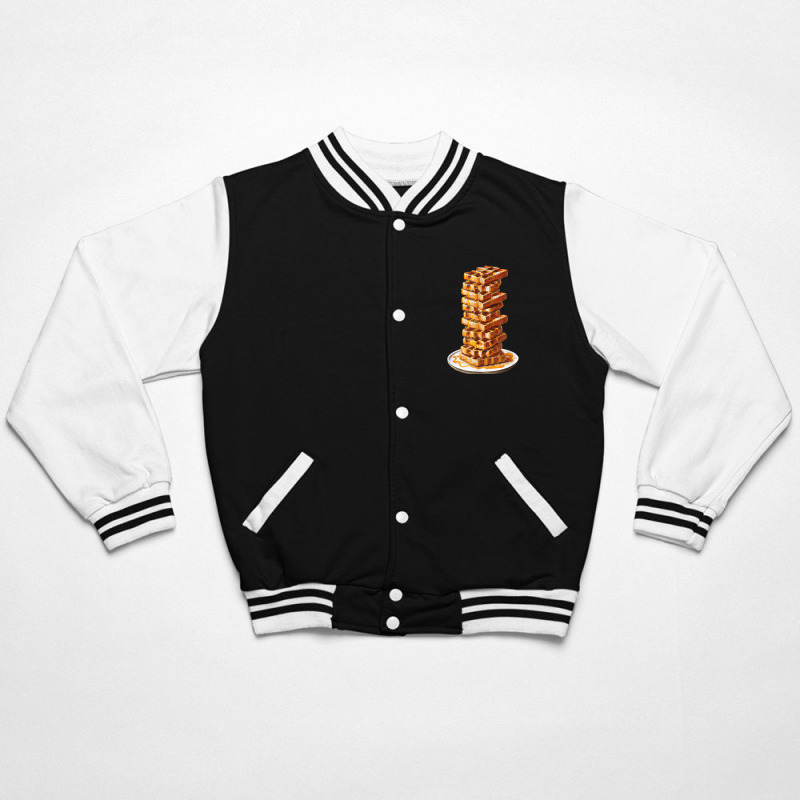 Tall Stack Of Waffles And Syrup Bomber Jacket by Outpost | Artistshot