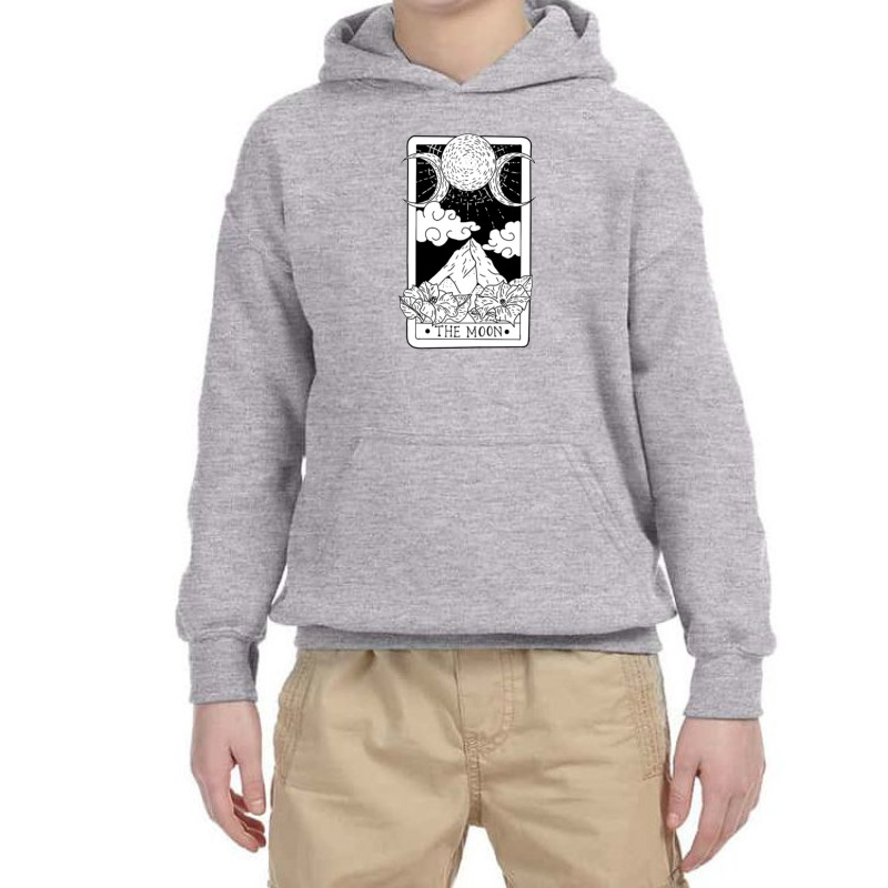 The Moon Tarot Card Youth Hoodie by ninoron | Artistshot