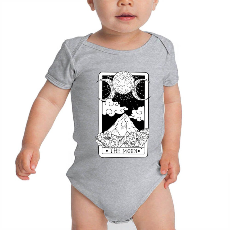 The Moon Tarot Card Baby Bodysuit by ninoron | Artistshot