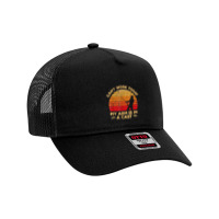 I Can't Work Today My Arm Is In A Cast Hunting And Fishing T Shirt Mesh Back Trucker Hat | Artistshot