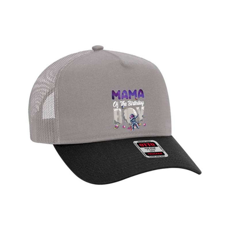 Mama Of The Birthday Astronaut Boy Space Theme T Shirt Mesh Back Trucker Hat | Artistshot