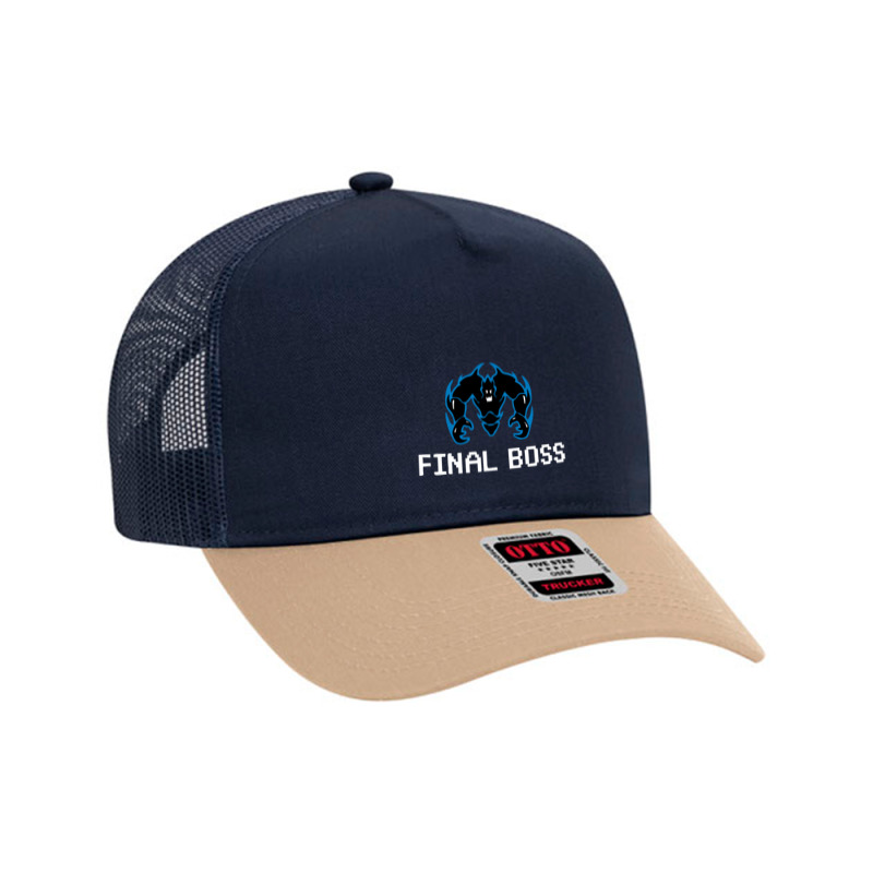 Final Boss Team Mesh Back Trucker Hat by kolatian | Artistshot