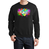 Billiards T  Shirt Billiards Love Colorful Typography Art 8 Ball Pool Crewneck Sweatshirt | Artistshot