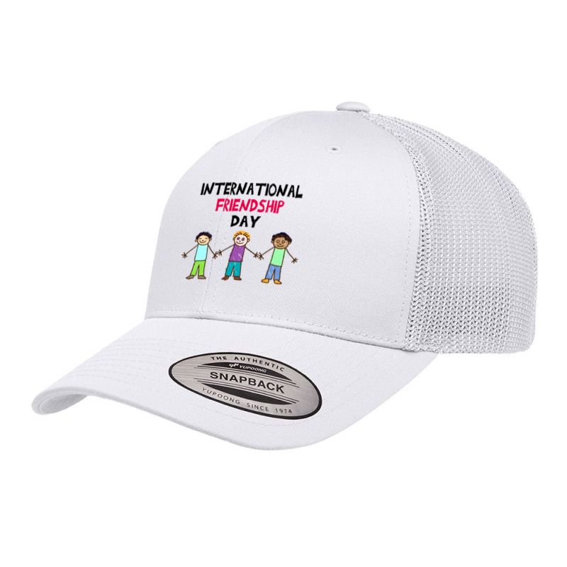 International Friendship Day Funny T  Shirt International Friendship D Retro Trucker Cap by actsetting | Artistshot