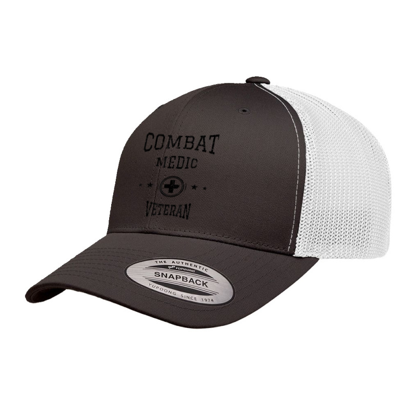 Army Combat Medic Veteran T Shirt Retro Trucker Cap by johnjosephmenk | Artistshot