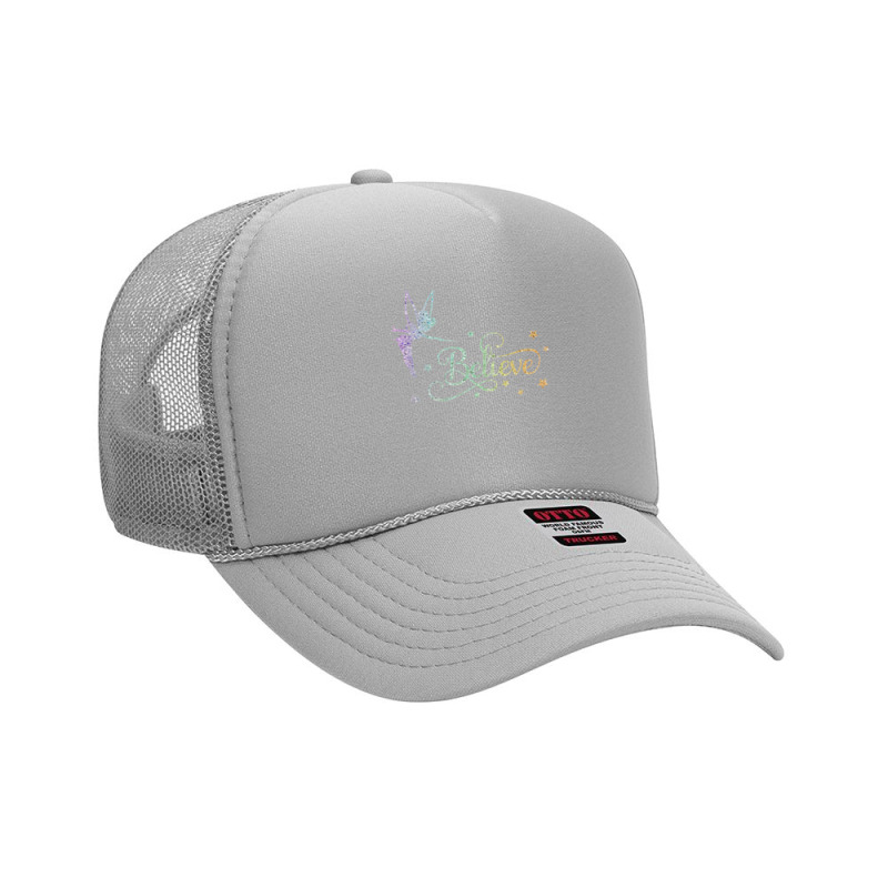 Tinkerbell Believe Funny Tinkerbellglitter Tinkerbell Glitter Fairy Ch Foam Trucker Hat by cm-arts | Artistshot