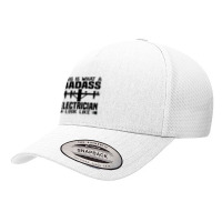 Funny Electrician This Is What Badass Electrician Look Like Yupoong Trucker Cap | Artistshot