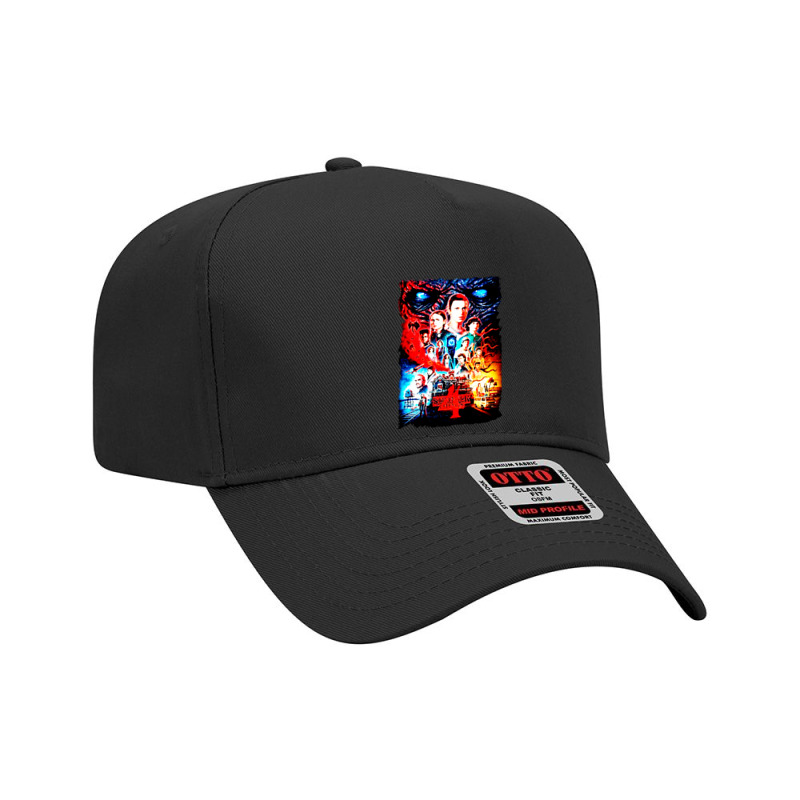 Season 4 Poster Stranger Adjustable Baseball Cap by Klangenan | Artistshot