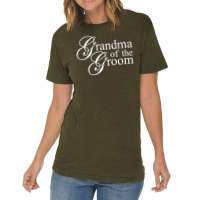 Grandma Of The Groom Vintage T-shirt | Artistshot