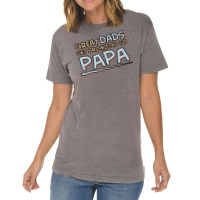 Great Dads Get Promoted To Papa Vintage T-shirt | Artistshot