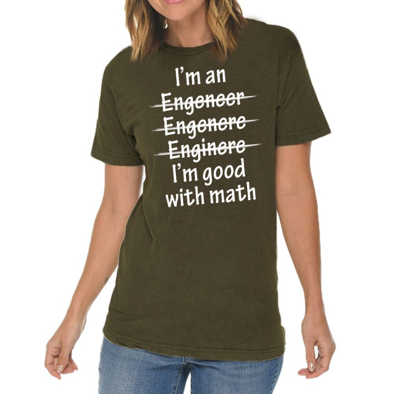 I Am Good With Math Vintage T-shirt | Artistshot