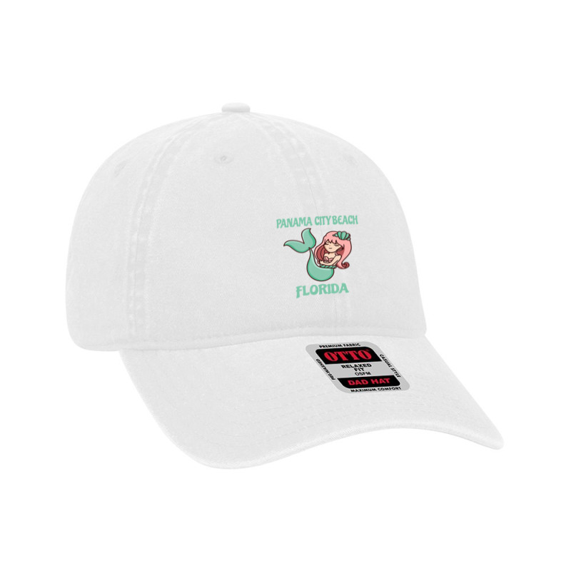 Panama City Beach Cute Mermaid Themed Dyed Cap by Min01 | Artistshot