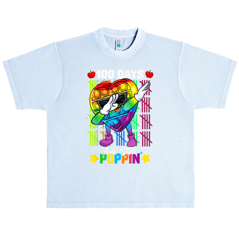 Dabbing Fidget Toy 100 Days Of School Still Poppin Pop It Urban Heavy T-shirt | Artistshot