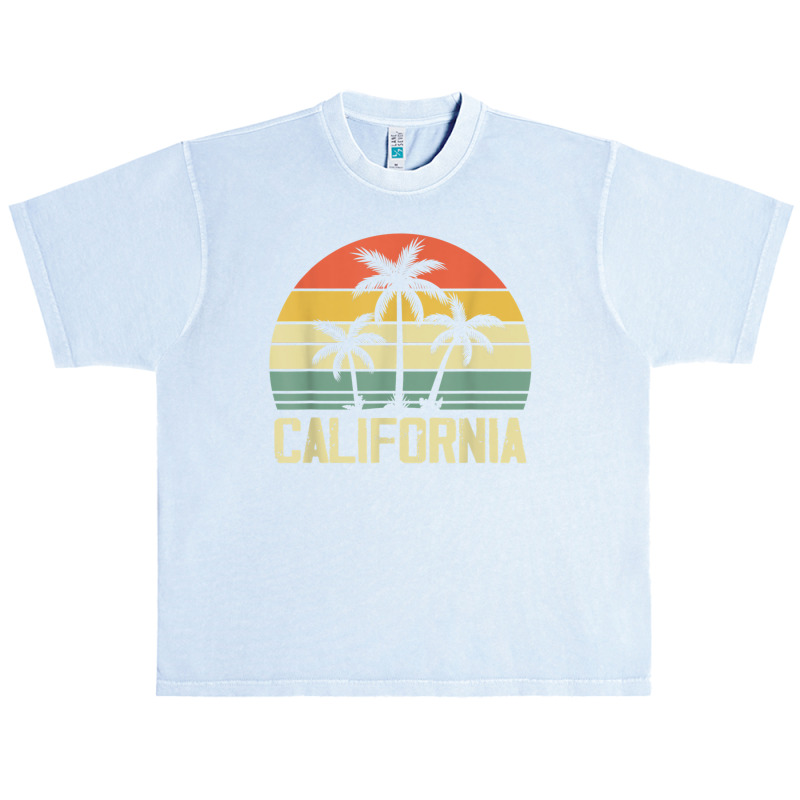 California Island Palm Beach Surfboard Surf Retro Vintage Urban Heavy T-shirt by KathleenSusanBuckler | Artistshot