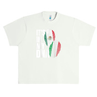 Mexican Italian Dna Heritage Nationality Flag Urban Heavy T-shirt | Artistshot