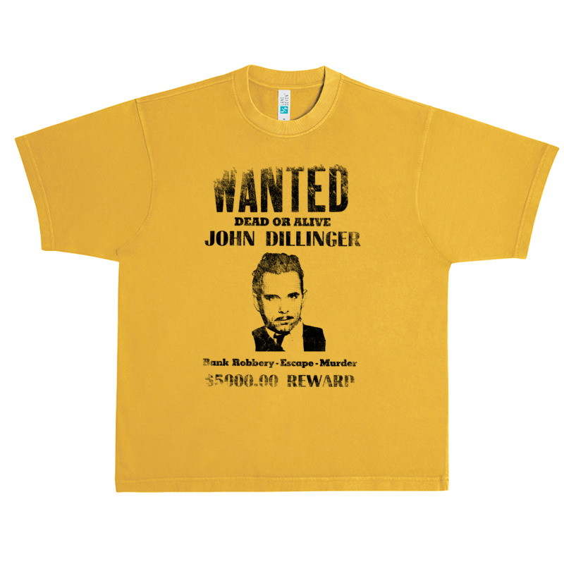 Wanted Poster John Dillinger Distressed Urban Heavy T-shirt | Artistshot