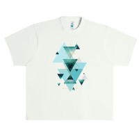 Geometric Triangle Compilation In Teal Urban Heavy T-shirt | Artistshot