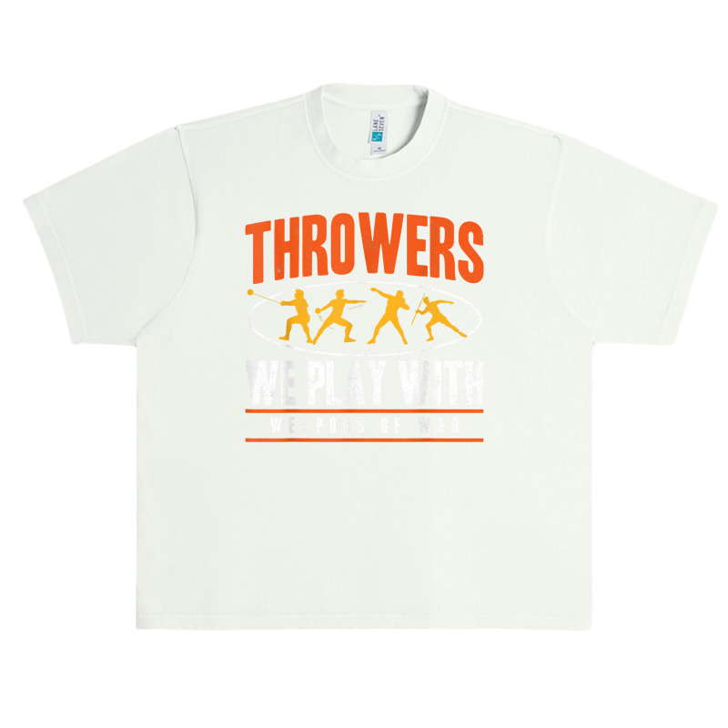 Track And Field Thrower Javelin Weapons Of War Shot Put T Shirt Urban Heavy T-shirt by tamkyfashions | Artistshot