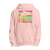 Miami Resident Vintage Dolphin Silhouette Souvenir Gift Urban Pullover Hoodie | Artistshot