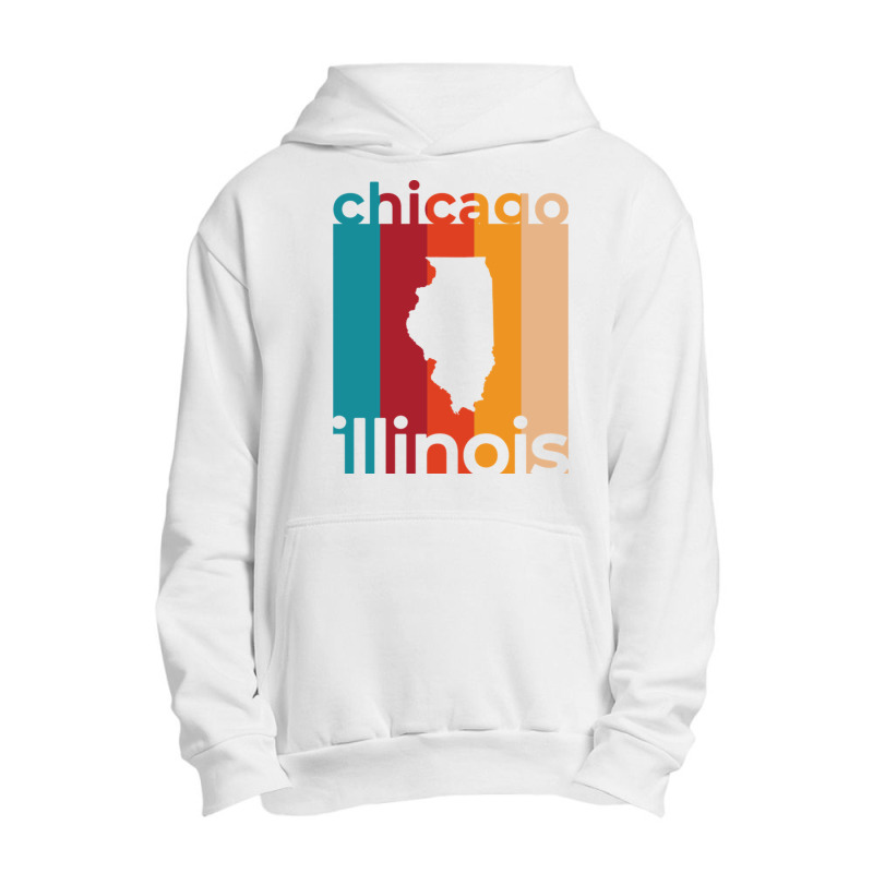 Chicago Illinois Retro Urban Pullover Hoodie by TerriBeverly | Artistshot