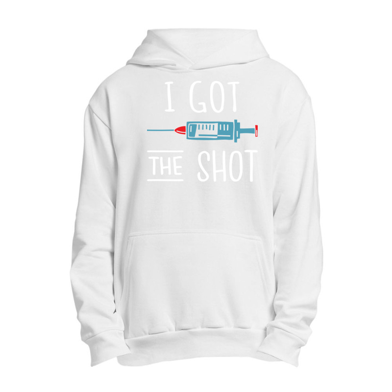 I Got The Shot V Vaccinated 2020 2021 Pro Vaccine Urban Pullover Hoodie by ArlenMadera | Artistshot