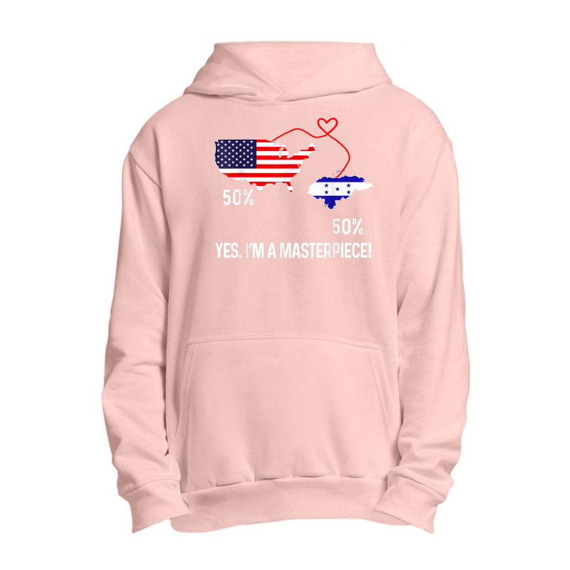 Half American Half Honduran Flag Combined Honduras Catracho Urban Pullover Hoodie by CaseVillarreal | Artistshot