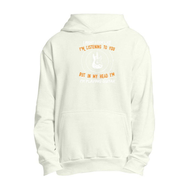 But In My Head Im Playing Guitar Teacher Shirt Guitarist Urban Pullover Hoodie | Artistshot