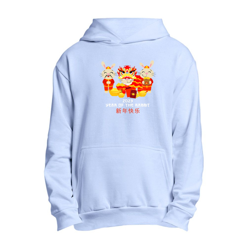 Zodiac Happy Chinese New Year Outfit Year Of The Rabbit 2023 Urban Pullover Hoodie | Artistshot