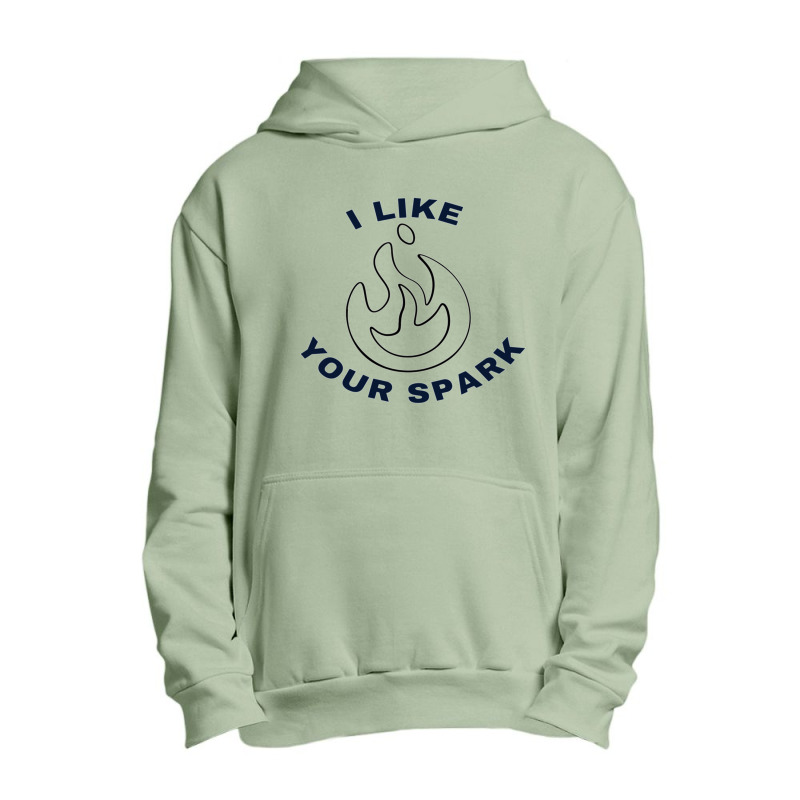 I Like Your Spark, Howls Moving Castle, Calcifer Urban Pullover Hoodie by JOHNCOLLIER | Artistshot