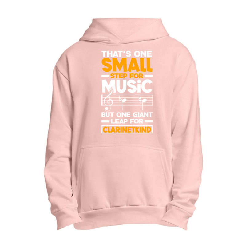 Bass Clarinet Clarinetist Clarinet Player One Small Step Pun Urban Pullover Hoodie by TresaHollen | Artistshot