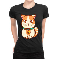 Cute Chibi Cat Ladies Fitted T-shirt | Artistshot