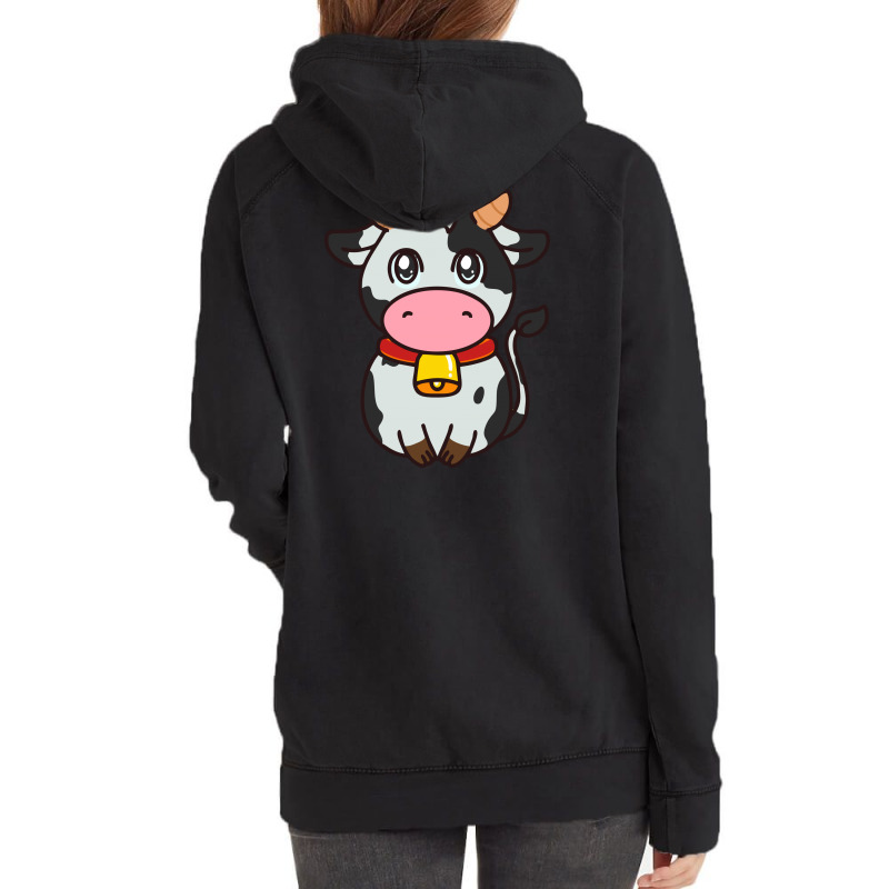 Cute Cow Chibi Vintage Hoodie | Artistshot