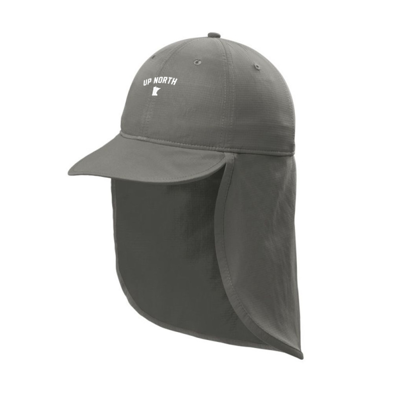 Up North Minnesota Text Sun Shade Cap | Artistshot